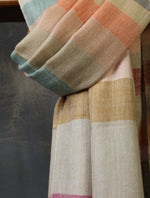 Beautiful Light Pastel Color Plaid Pure Cashmere Pashmina Scarf