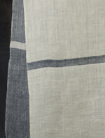 Black And Ivory Plaid Pure Cashmere Pashmina Scarf