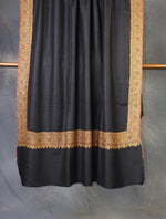 Black Base Big Border Embroidery Cashmere Pashmina Shawl