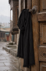 Black Cashmere Scarf – 100% Pure Kashmir Pashmina