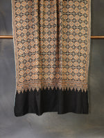 Black Jamawar Embroidery Pashmina Shawl 