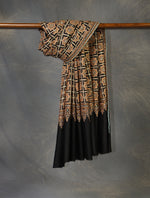 Black Jamawar Embroidery Pashmina Shawl