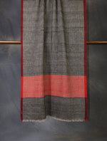 Black and Red Plaid Pure Cashmere Pashmina Scarf