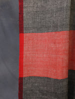 Black and Red Plaid Pure Cashmere Pashmina Scarf