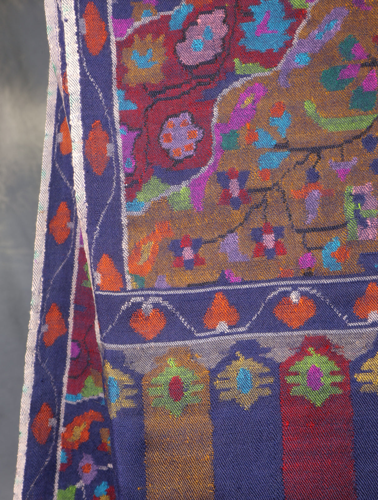 Blue Kani Pashmina Shawl