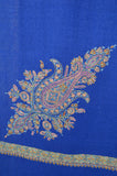 Royal Blue Base long Cone Motif Embroidery Cashmere Pashmina Shawl