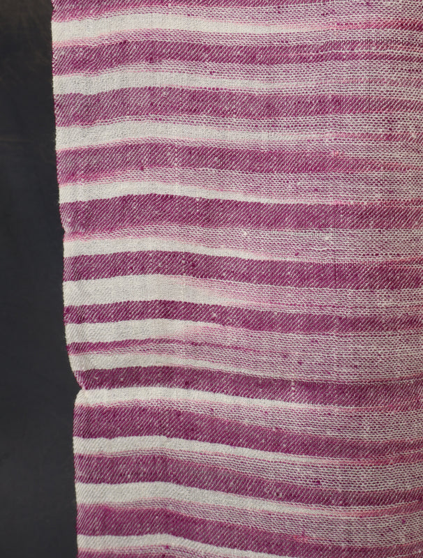 Dark Purple Plaid Pure Cashmere Pashmina Scarf 