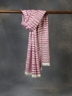 Dark Purple Plaid Pure Cashmere Pashmina Scarf 