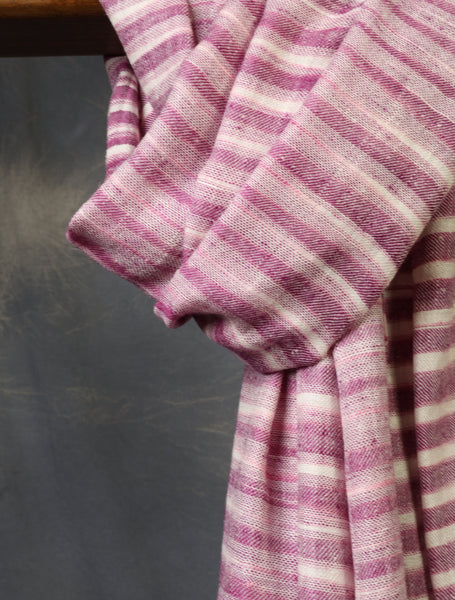 Dark Purple Plaid Pure Cashmere Pashmina Scarf 