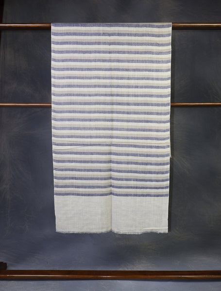 Ivory colour Striped handwoven Cashmere Pashmina Scarf