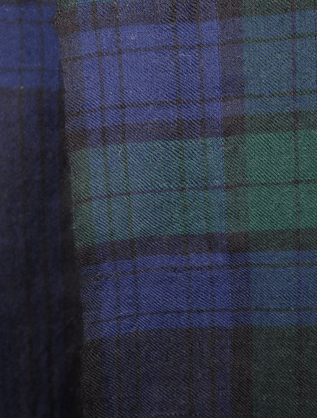 Blue Check handwoven Cashmere Pashmina Scarf