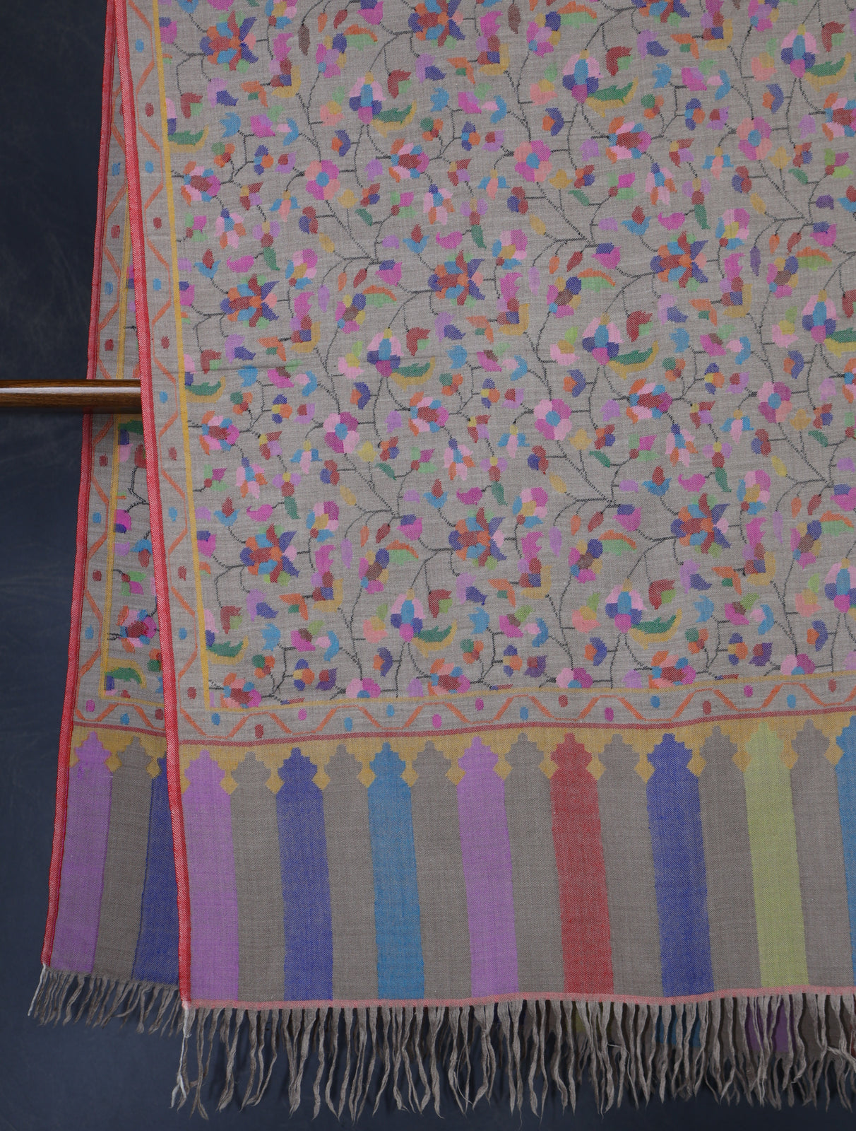 Light Natural Kani Pashmina Shawl
