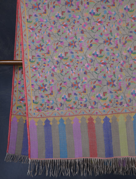 Light Natural Kani Pashmina Shawl
