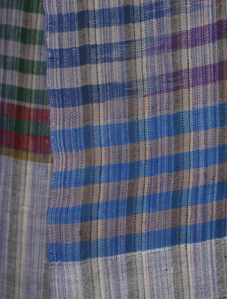 Multi Color Checked Handwoven Cashmere Pashmina Scarf