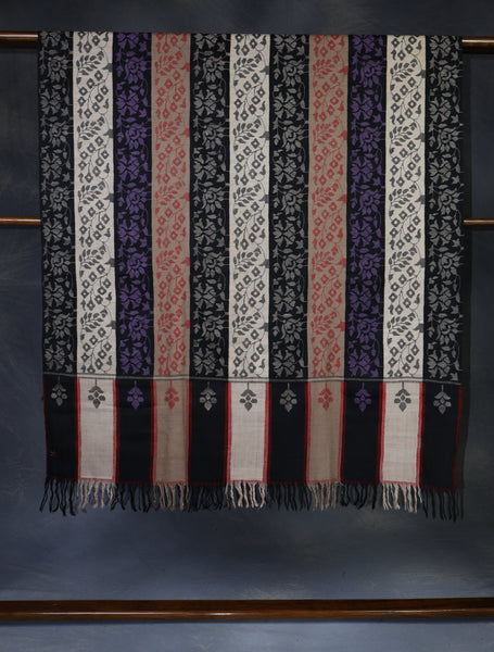 Striped Kani Pashmina Shawl