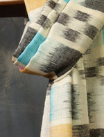 Ivory And Pink Plaid Pure Cashmere Pashmina Scarf – Handwoven Luxury