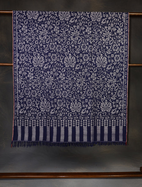 Blue Kani Buteh Pashmina Shawl