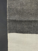 Black And Ivory Plaid Pure Cashmere Pashmina Scarf – Handwoven Luxury