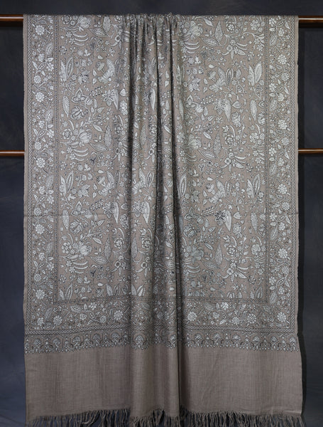 3 Yard Natural Color Kalamkari Pashmina Shawl