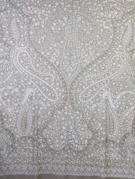 3 Yard Beige Color Kalamkari Pashmina Shawl