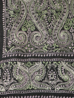 Black Jamawar Embroidery Pashmina Shawl