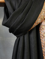 Black Base Big Border Embroidery Cashmere Pashmina Shawl
