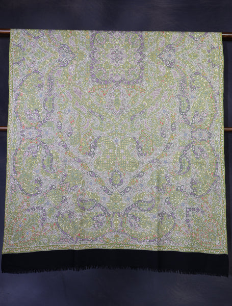 Light Green Color Kalamkari Pashmina Shawl