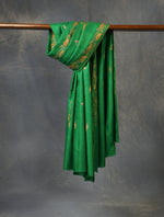 Green Boteh Embroidery Pashmina Cashmere Shawl