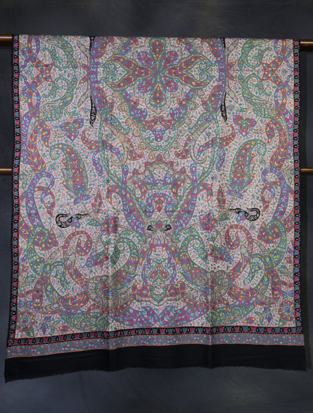 Pink Color Kalamkari Pashmina Shawl