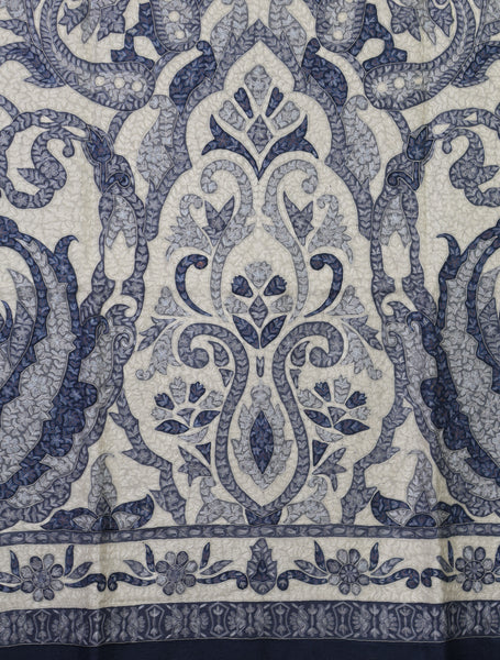 Navy Blue Color Kalamkari Pashmina Shawl
