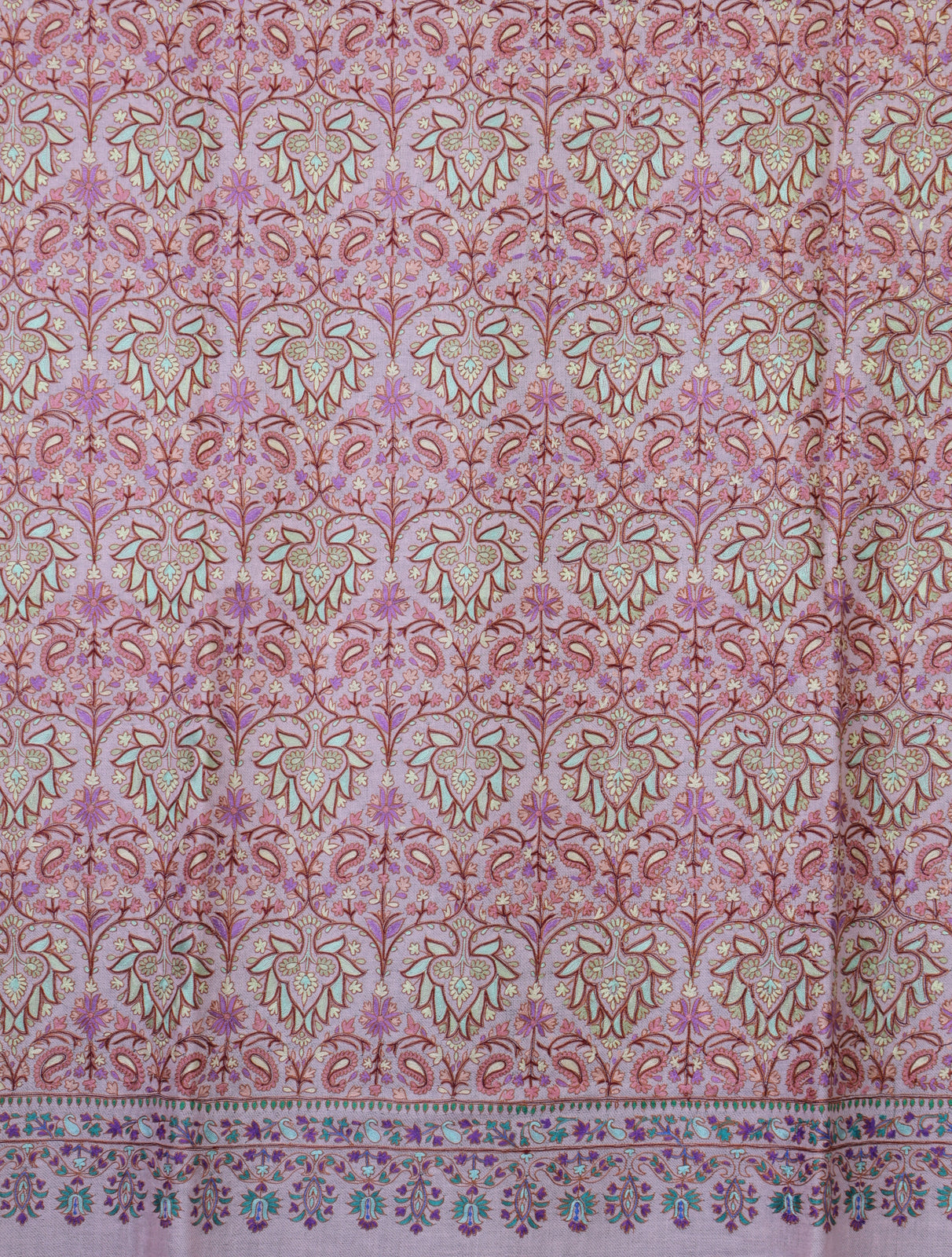 Baby Pink Color Kalamkari Pashmina Shawl