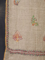 Natural Base Buteh Embroidery Pashmina Cashmere Shawl