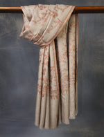 Natural Base With Jali Embroidery Pashmina Cashmere Shawl