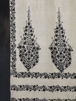 Ivory Base Big Motif Border Embroidery Cashmere Pashmina Shawl