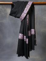 Black Base Big Border Embroidery Cashmere Pashmina Shawl