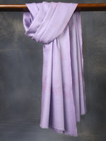 Lavender Base Buteh Embroidery Pashmina Cashmere Shawl