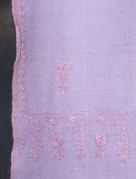 Lavender Base Buteh Embroidery Pashmina Cashmere Shawl