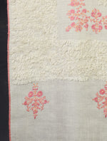 Ivory Base Buteh Embroidery Cashmere Pashmina Travel wrap
