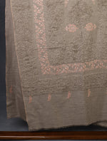 Natural Base Buteh Embroidery Cashmere Pashmina Travel wrap