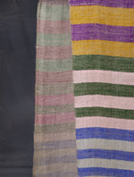 Multicolor Stripe Reversible Handwoven Cashmere Pashmina Shawl