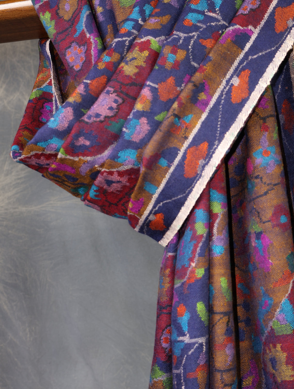 Blue Kani Pashmina Shawl