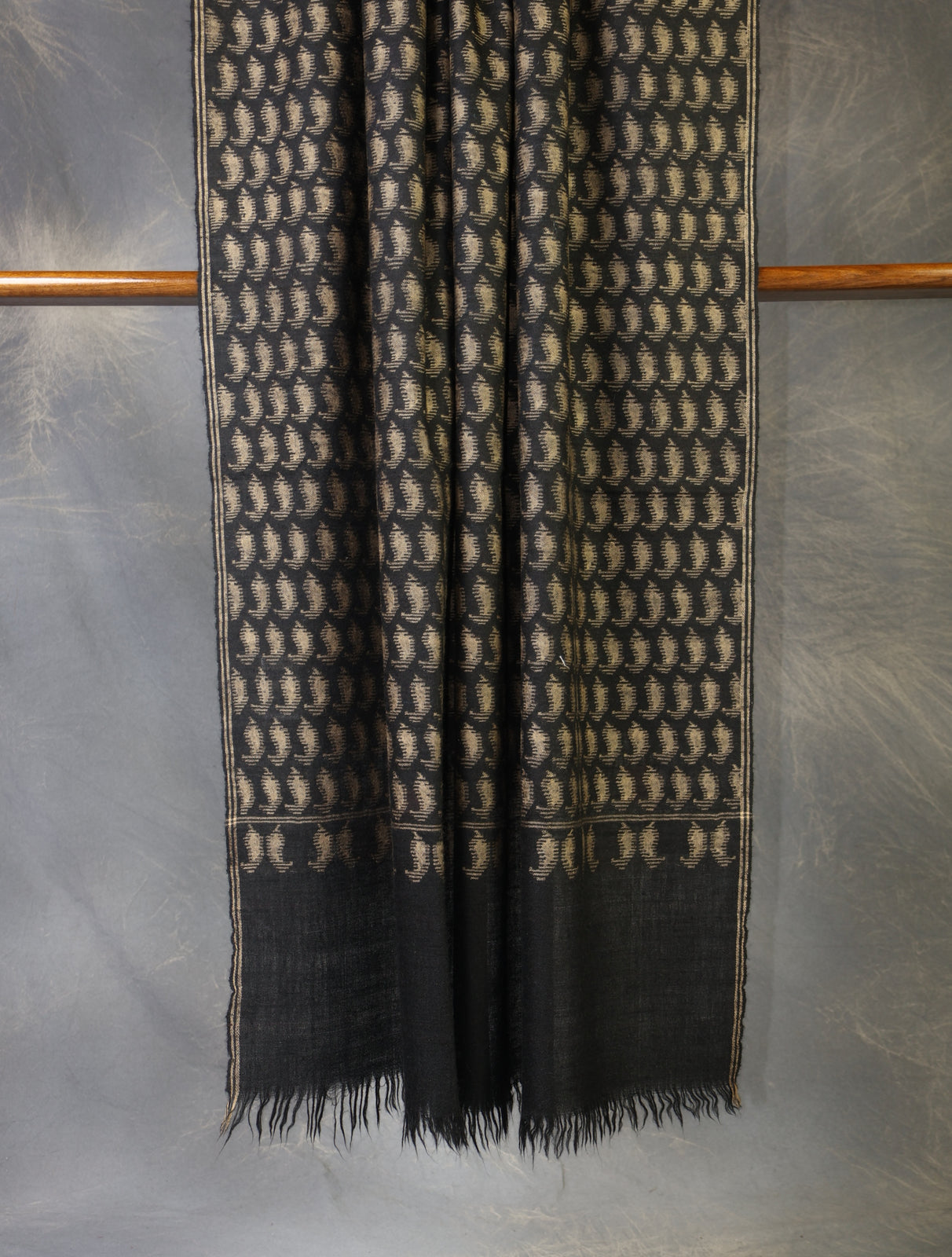 Black Kani with Buteh Pashmina Shawl