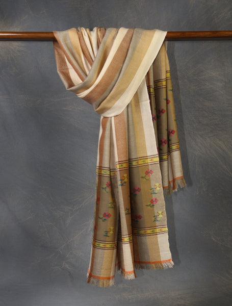 Multicolor Stripe Pashmina Shawl