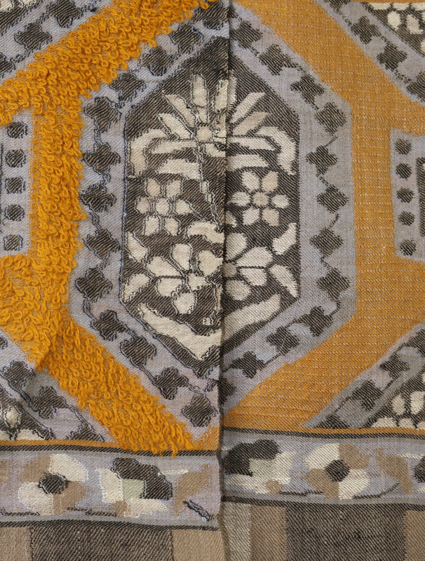 Mustard Base Towel Kani Cashmere Pashmina Shawl