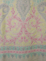 Ivory Multi Color Jamawar Embroidery Cashmere Pashmina Shawl