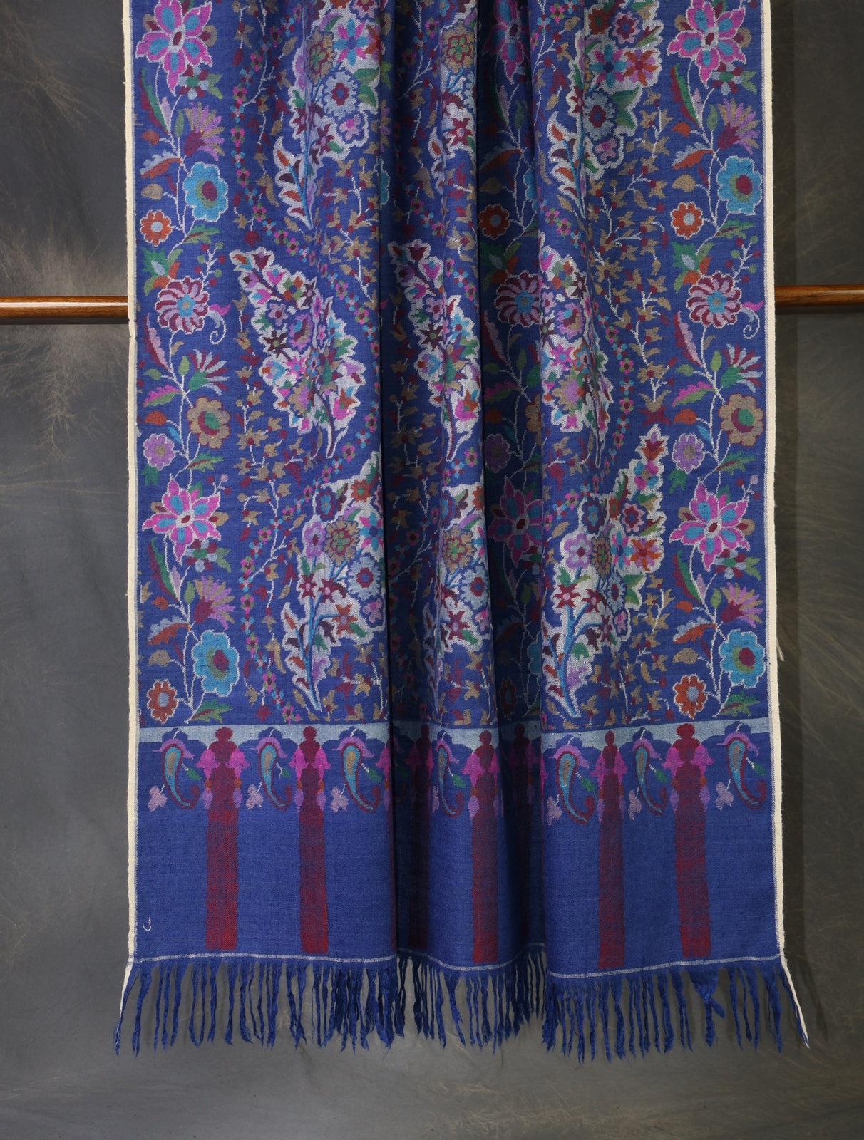 Blue Kani Pashmina Shawl