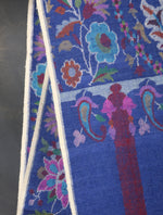 Blue Kani Pashmina Shawl