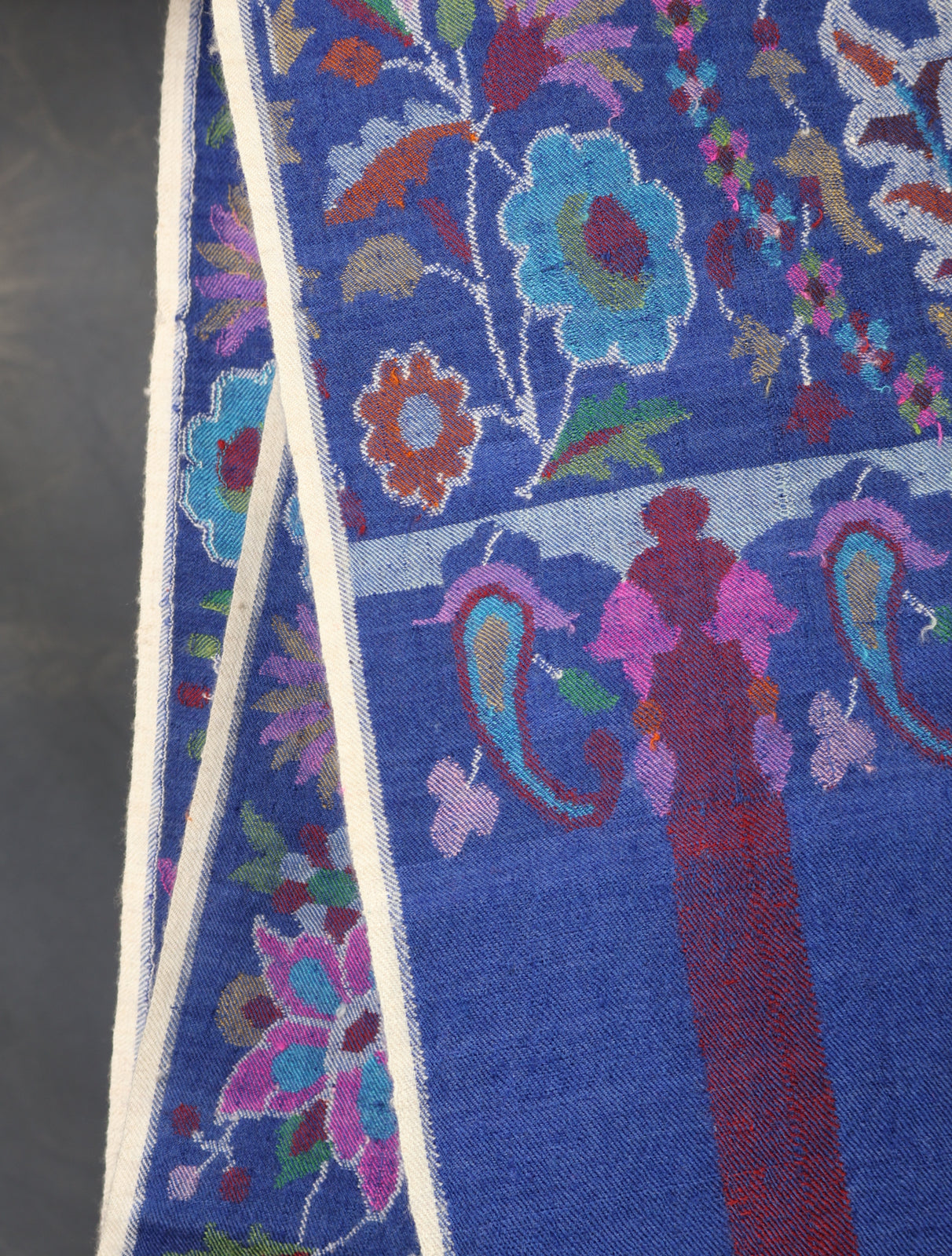 Blue Kani Pashmina Shawl