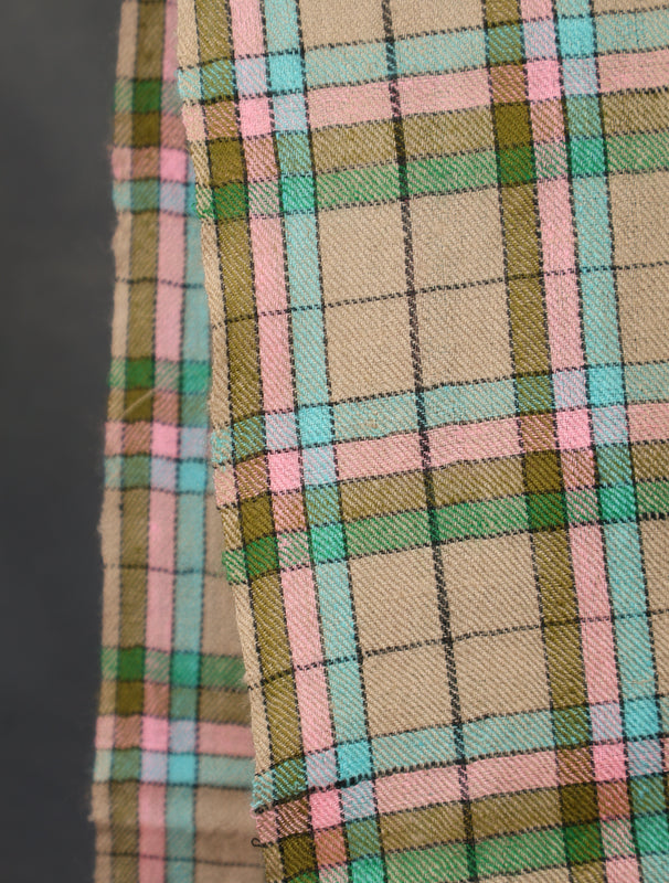 Natural Multicolor Handwoven Cashmere Pashmina Shawl