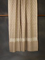 Natural Base Motif Embroidery Cashmere Pashmina Shawl